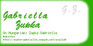 gabriella zupka business card
